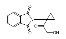 2-[1-(2-hydroxyacetyl)cyclopropyl]isoindole-1,3-dione Structure