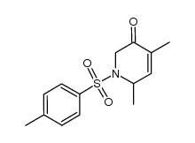 4,6-dimethyl-1-(4-toluenesulfonyl)-1,6-dihydro-2H-pyridin-3-one结构式