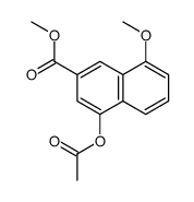 Methyl 4-acetoxy-8-methoxy-2-naphthoate Structure
