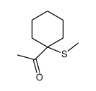 1-(1-methylsulfanylcyclohexyl)ethanone Structure