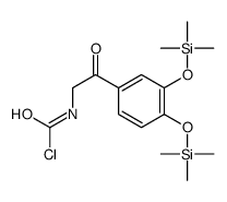 N-[2-[3,4-bis(trimethylsilyloxy)phenyl]-2-oxoethyl]carbamoyl chloride Structure