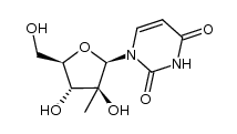 1-((2R,3S,4R,5R)-3,4-dihydroxy-5-(hydroxyMethyl)-3-Methyltetrahydrofuran-2-yl)pyriMidine-2,4(1H,3H)-dione Structure