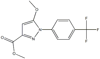 methyl 5-methoxy-1-(4-(trifluoromethyl)phenyl)-1H-pyrazole-3-carboxylate Structure