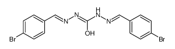 1,3-bis[(4-bromophenyl)methylideneamino]urea结构式