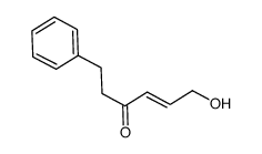 (E)-6-hydroxy-1-phenylhex-4-en-3-one结构式