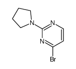 4-溴-2-(1-吡咯烷)嘧啶结构式