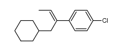 (E)-1-chloro-4-(1-cyclohexylbut-2-en-2-yl)benzene Structure