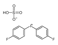 bis(4-fluorophenyl)iodanium,hydrogen sulfate Structure