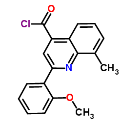 2-(2-Methoxyphenyl)-8-methyl-4-quinolinecarbonyl chloride结构式