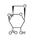 .beta.-D-Gulopyranose, 1,6-anhydro-3-deoxy-3-nitro- Structure