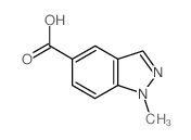 1-Methyl-indazole-5-carboxylic acid Structure