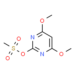 2-Pyrimidinol, 4,6-dimethoxy-, methanesulfonate (ester) (9CI)结构式