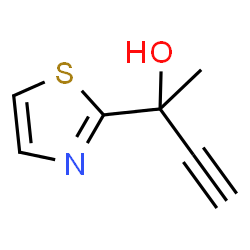 (R)-2-(噻唑-2-基)丁-3-炔-2-醇结构式