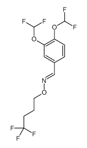 1-[3,4-bis(difluoromethoxy)phenyl]-N-(4,4,4-trifluorobutoxy)methanimine结构式