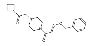 1-(azetidin-1-yl)-2-[4-[(2E)-2-phenylmethoxyiminoacetyl]piperazin-1-yl]ethanone结构式