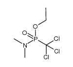 O-ethyl N,N-dimethyltrichloromethylphosphonoamidate结构式