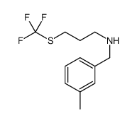 N-(3-Methylbenzyl)-3-[(trifluoromethyl)sulfanyl]-1-propanamine Structure