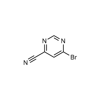 6-Bromopyrimidine-4-carbonitrile structure