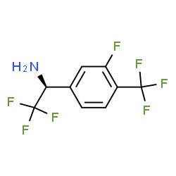 (1S)-2,2,2-TRIFLUORO-1-[3-FLUORO-4-(TRIFLUOROMETHYL)PHENYL]ETHYLAMINE Structure