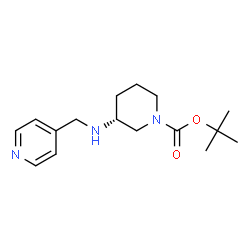 (R)-1-BOC-3-N-(PYRIDIN-4-YLMETHYL)-AMINO-PIPERIDINE结构式