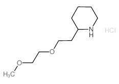 2-[2-(2-Methoxyethoxy)ethyl]piperidine hydrochloride Structure