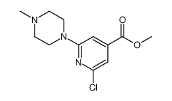 methyl 2-chloro-6-(4-methylpiperazin-1-yl)isonicotinate结构式