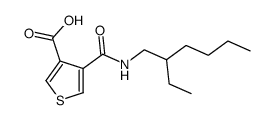 4-[[1-(2-ethylhexyl)amino]carbonyl]-3-thiophenecarboxylic acid Structure