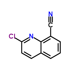 2-chloroquinoline-8-carbonitrile structure