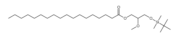 3-((tert-butyldimethylsilyl)oxy)-2-methoxypropyl stearate结构式