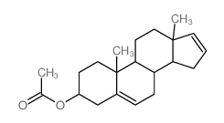 Androsta-5,16-dien-3-ol,acetate, (3b)- (9CI) Structure