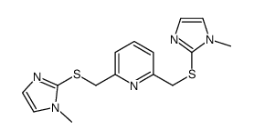 2,6-bis[(1-methylimidazol-2-yl)sulfanylmethyl]pyridine Structure