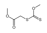 Acetic acid, [(methoxythioxomethyl)thio]-, methyl ester structure