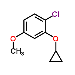 1-Chloro-2-(cyclopropyloxy)-4-methoxybenzene结构式