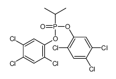 1,2,4-trichloro-5-[propan-2-yl-(2,4,5-trichlorophenoxy)phosphoryl]oxybenzene结构式