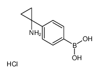 (4-(1-氨基环丙基)苯基)硼酸盐酸盐结构式