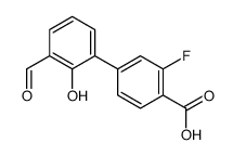 2-fluoro-4-(3-formyl-2-hydroxyphenyl)benzoic acid结构式