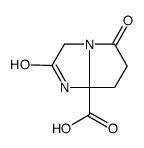 2,5-dioxo-1,3,6,7-tetrahydropyrrolo[1,2-a]imidazole-7a-carboxylic acid结构式