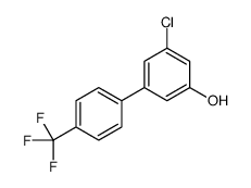3-chloro-5-[4-(trifluoromethyl)phenyl]phenol结构式