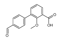 3-(4-formylphenyl)-2-methoxybenzoic acid结构式