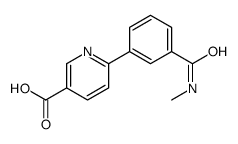 6-[3-(methylcarbamoyl)phenyl]pyridine-3-carboxylic acid Structure