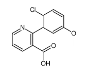 2-(2-chloro-5-methoxyphenyl)pyridine-3-carboxylic acid Structure