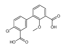 3-(3-carboxy-4-chlorophenyl)-2-methoxybenzoic acid结构式