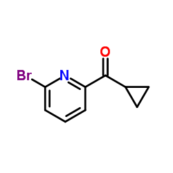 (6-Bromo-2-pyridinyl)(cyclopropyl)methanone Structure