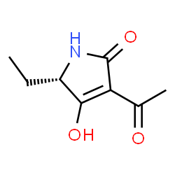 2H-Pyrrol-2-one, 3-acetyl-5-ethyl-1,5-dihydro-4-hydroxy-, (S)- (9CI)结构式