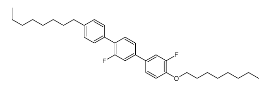 2-fluoro-4-(3-fluoro-4-octoxyphenyl)-1-(4-octylphenyl)benzene Structure