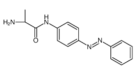 (2S)-2-amino-N-(4-phenyldiazenylphenyl)propanamide结构式
