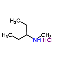 N-Methyl-3-pentanamine hydrochloride (1:1) structure
