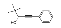 (R)-4,4-dimethyl-1-phenyl-pent-1-yn-1-ol Structure
