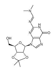N,N-dimethylaminomethylene-2',3'-O,O-isopropylideneguanosine结构式
