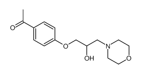 1-[4-(2-hydroxy-3-morpholin-4-ylpropoxy)phenyl]ethanone结构式
